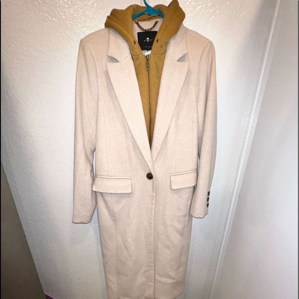 7 for all mankind wool coat